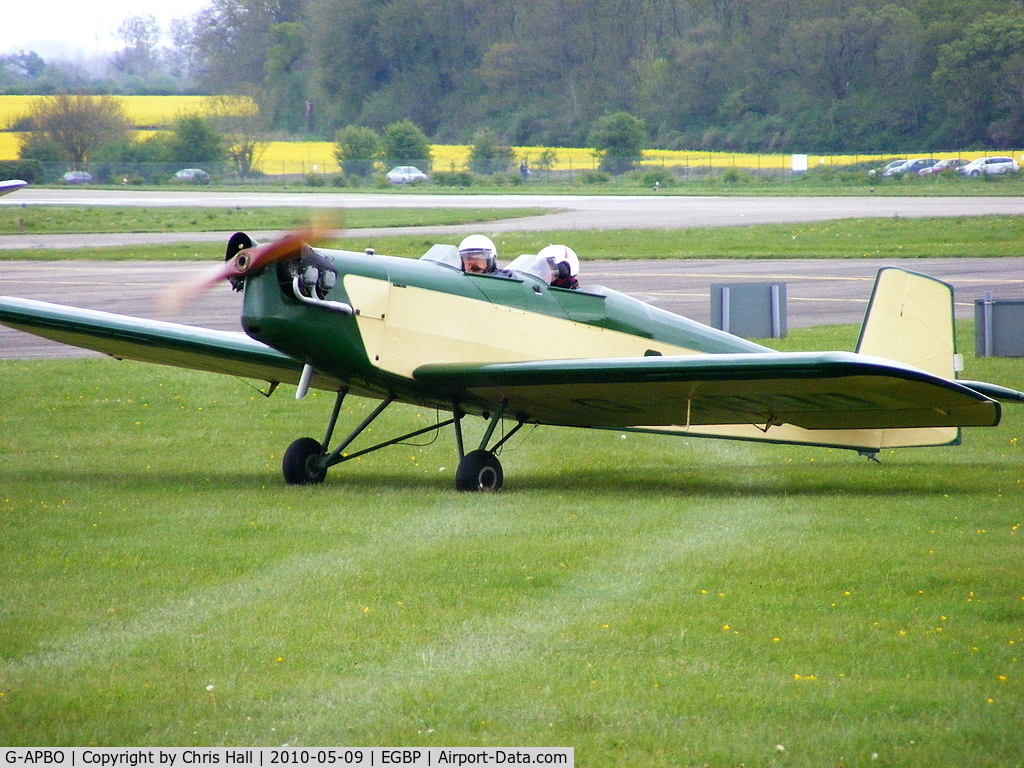 G-APBO, 1960 Druine D-5 Turbi C/N PFA 229, at the Great Vintage Flying Weekend