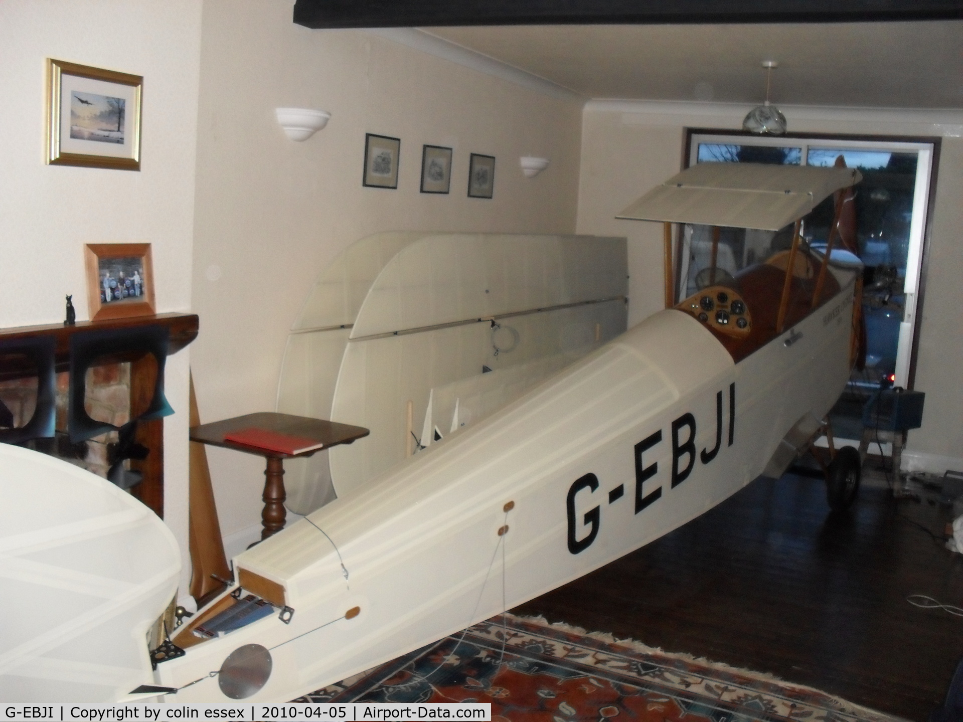 G-EBJI, 1977 Hawker Cygnet Replica C/N PFA 077-10240, at home awaiting removal to Old Warden