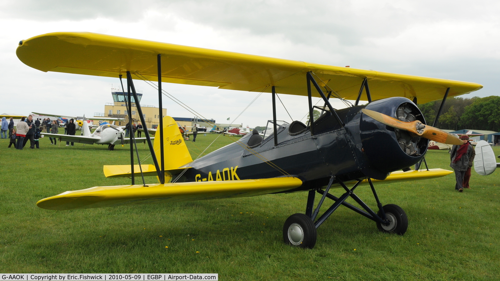 G-AAOK, 1929 Curtiss-Wright Travel Air 12Q C/N 2026, 3. G-AAOK at Kemble Airport (Great Vintage Flying Weekend)