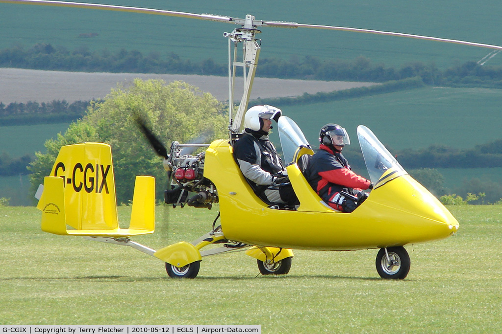 G-CGIX, 2010 Rotorsport UK MTOSport C/N RSUK/MTOS/026, taxying out at Old Sarum Airfield