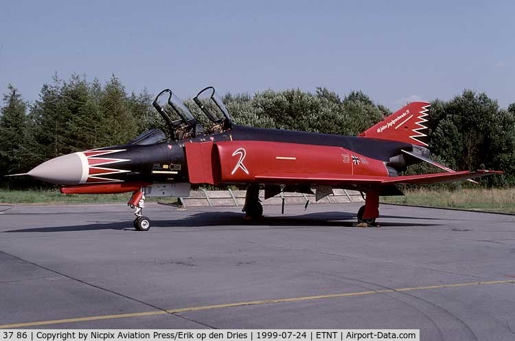 37 86, 1972 McDonnell Douglas F-4F Phantom II C/N 4563, F-4FKWS 3786 in 40 years JG-71 anniversary colors