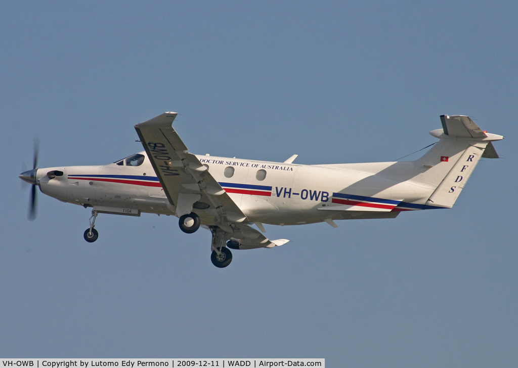 VH-OWB, 2009 Pilatus PC-12/47E C/N 1104, Royal Flight Doctor Service