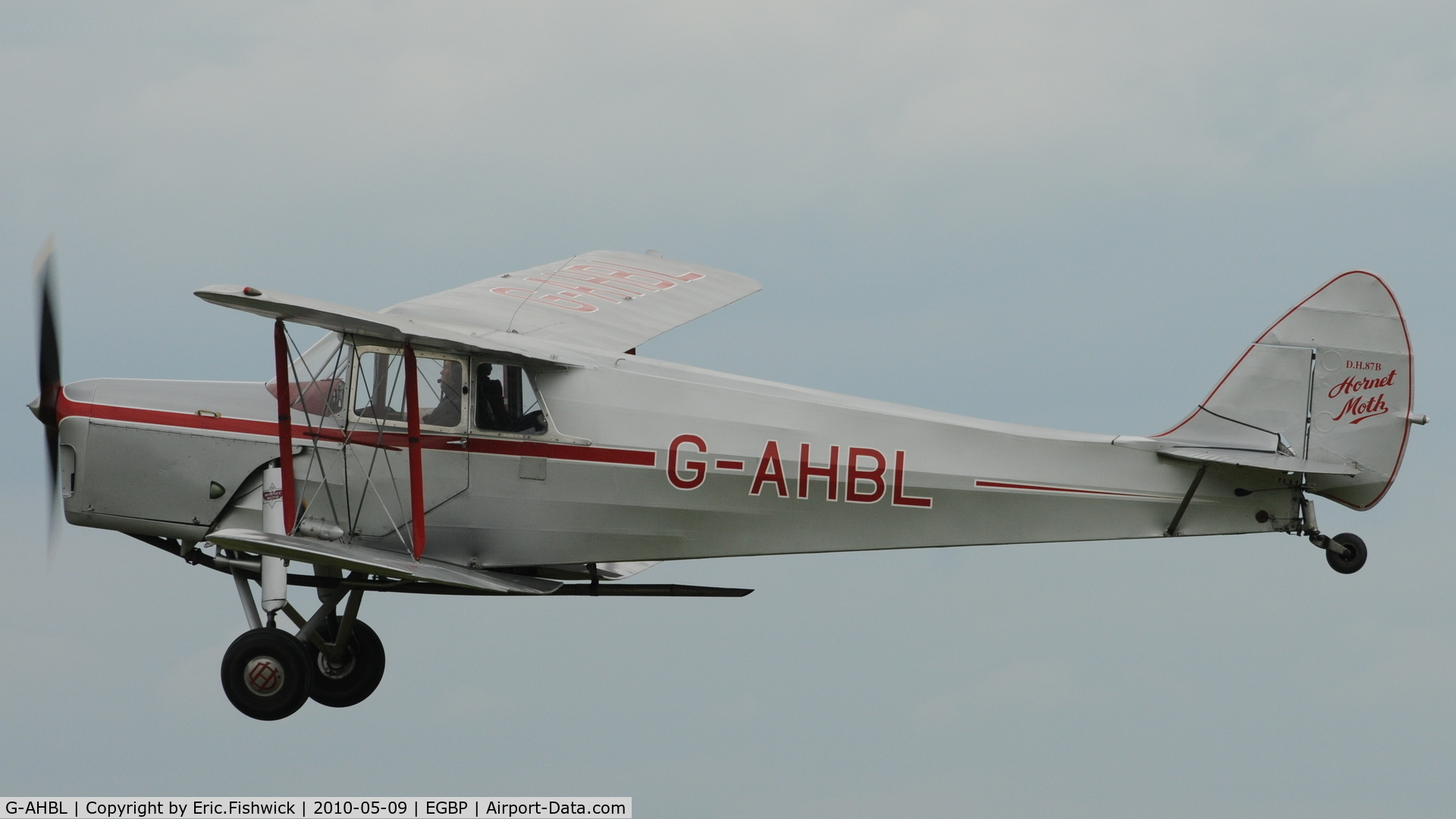 G-AHBL, 1936 De Havilland DH.87B Hornet Moth C/N 8135, 4. G-AHBL departing Kemble Airport (Great Vintage Flying Weekend)
