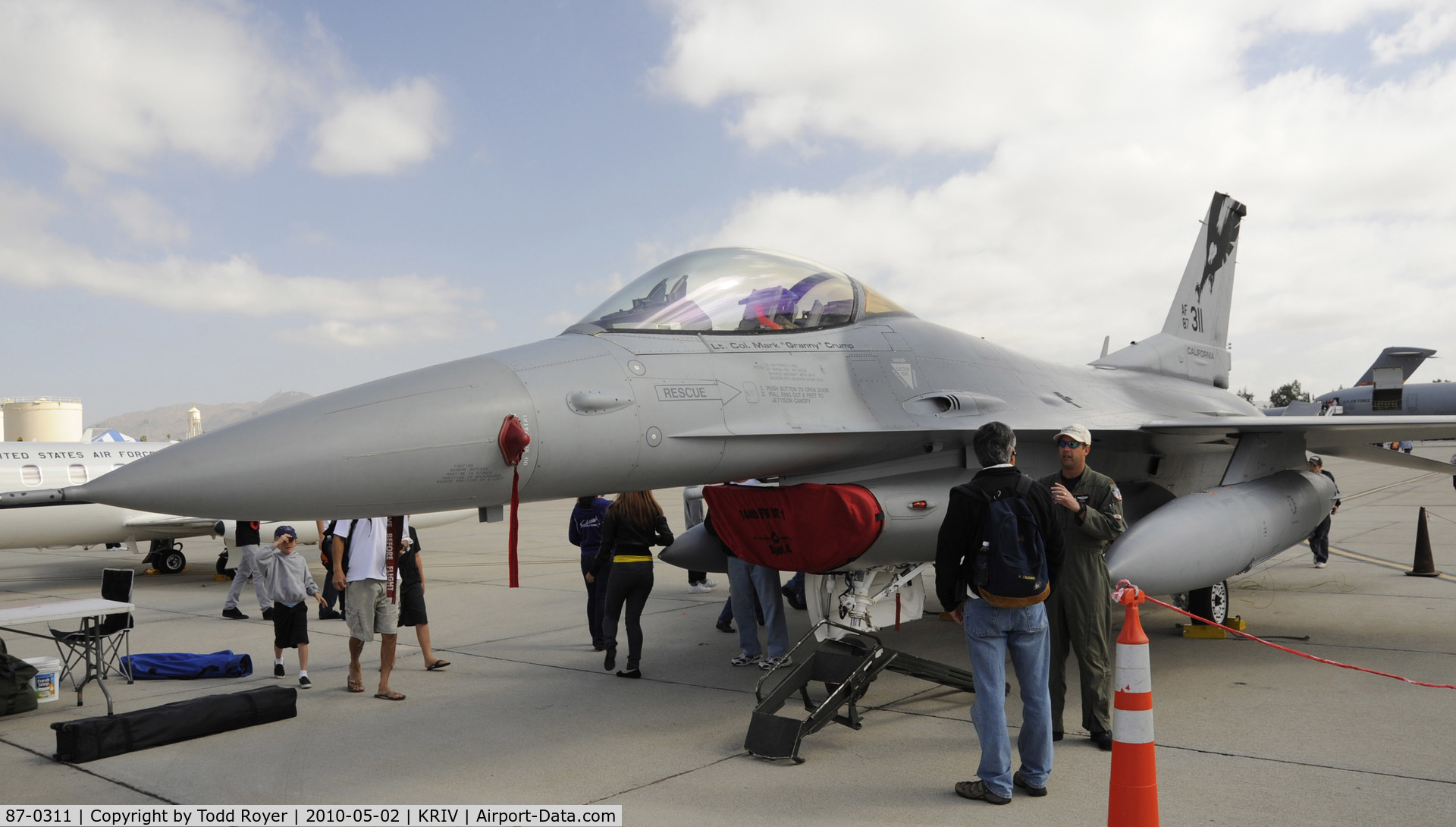 87-0311, General Dynamics F-16C Fighting Falcon C/N 5C-572, March Field Airfest 2010