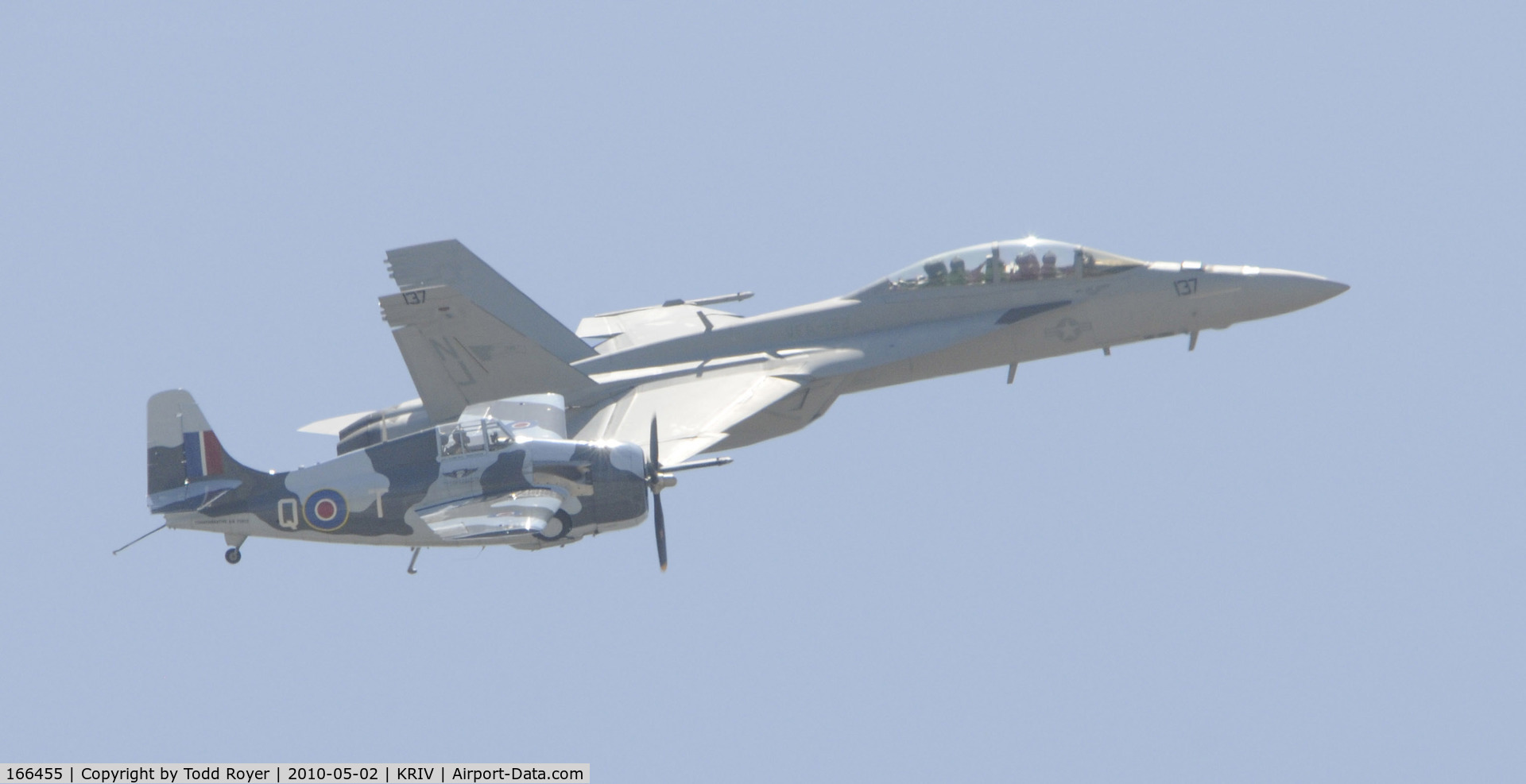 166455, Boeing F/A-18F Super Hornet C/N F090, March Field Airfest 2010