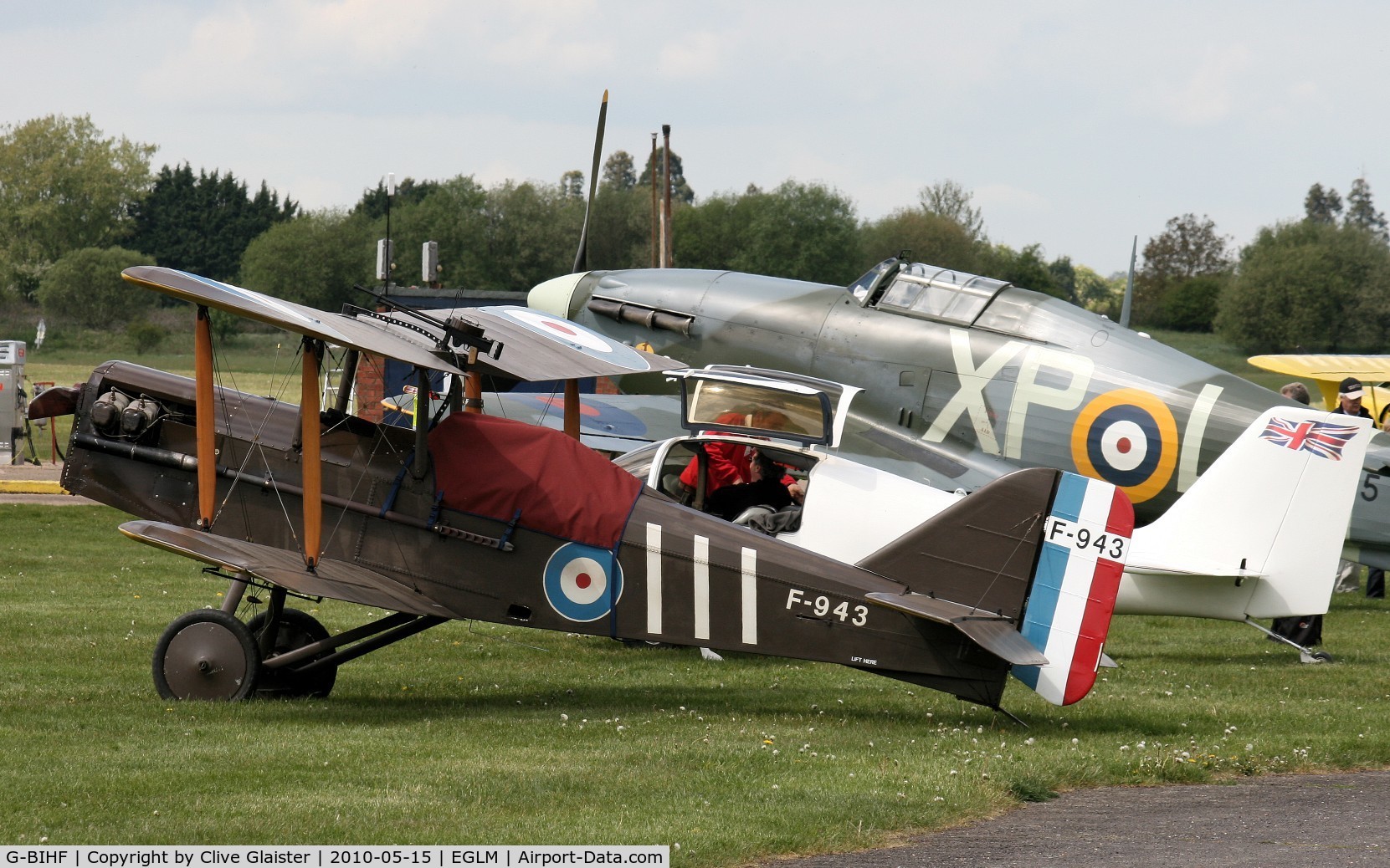 G-BIHF, 1983 Royal Aircraft Factory SE-5A Replica C/N PFA 020-10548, In the colours of the ROYAL FLYING CORPS