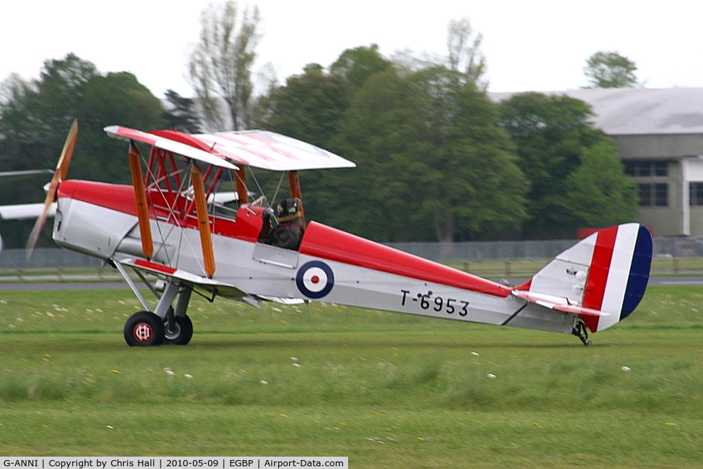 G-ANNI, 1941 De Havilland DH-82A Tiger Moth II C/N 85162, at the Great Vintage Flying Weekend