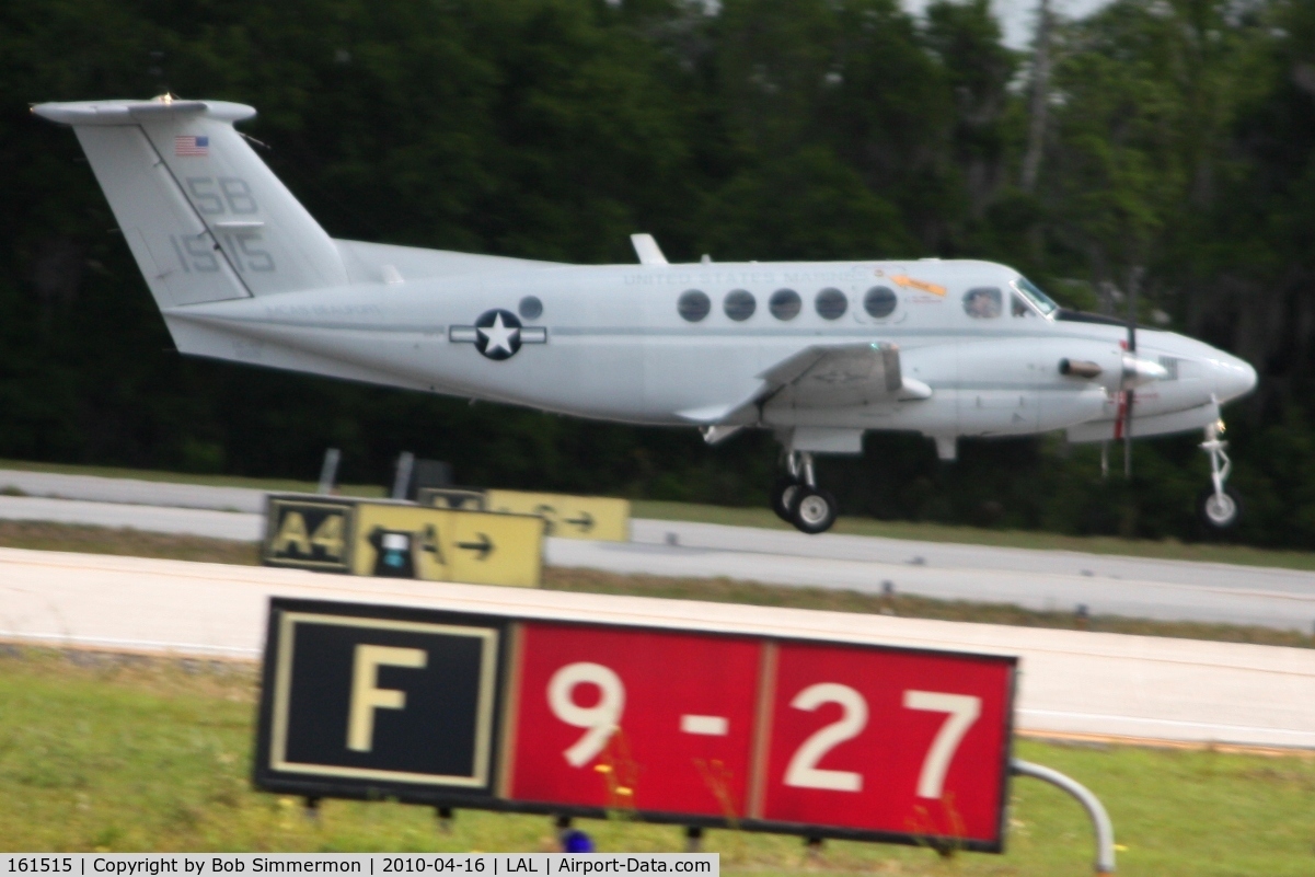 161515, Beech UC-12B Huron C/N BJ-63, Landing on 9 during Sun N Fun 2010 at Lakeland, FL.