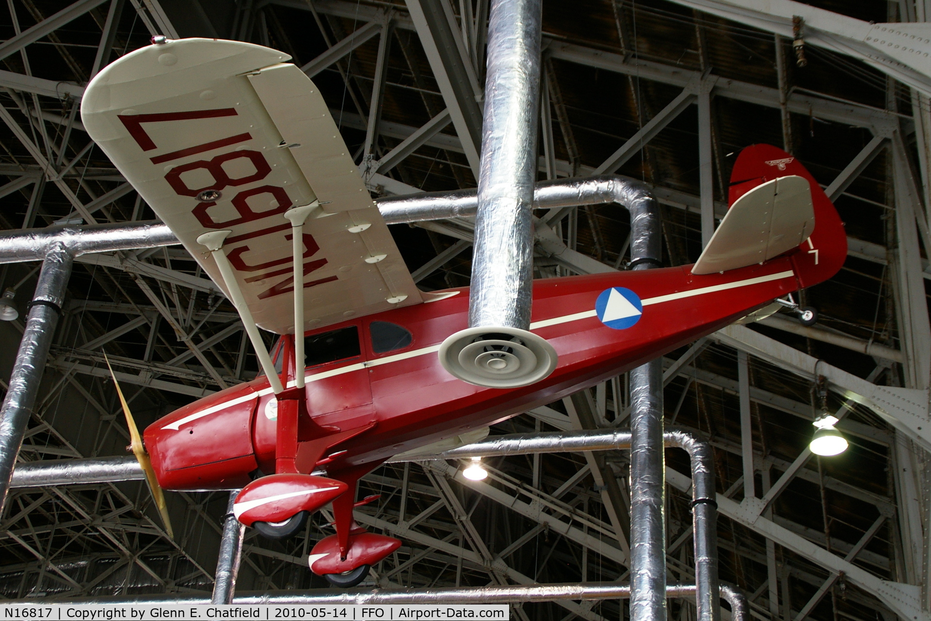 N16817, Fairchild 24 C8F C/N 3118, Hanging in the R&D hanger with Presidential fleet.  National Museum of the USAF