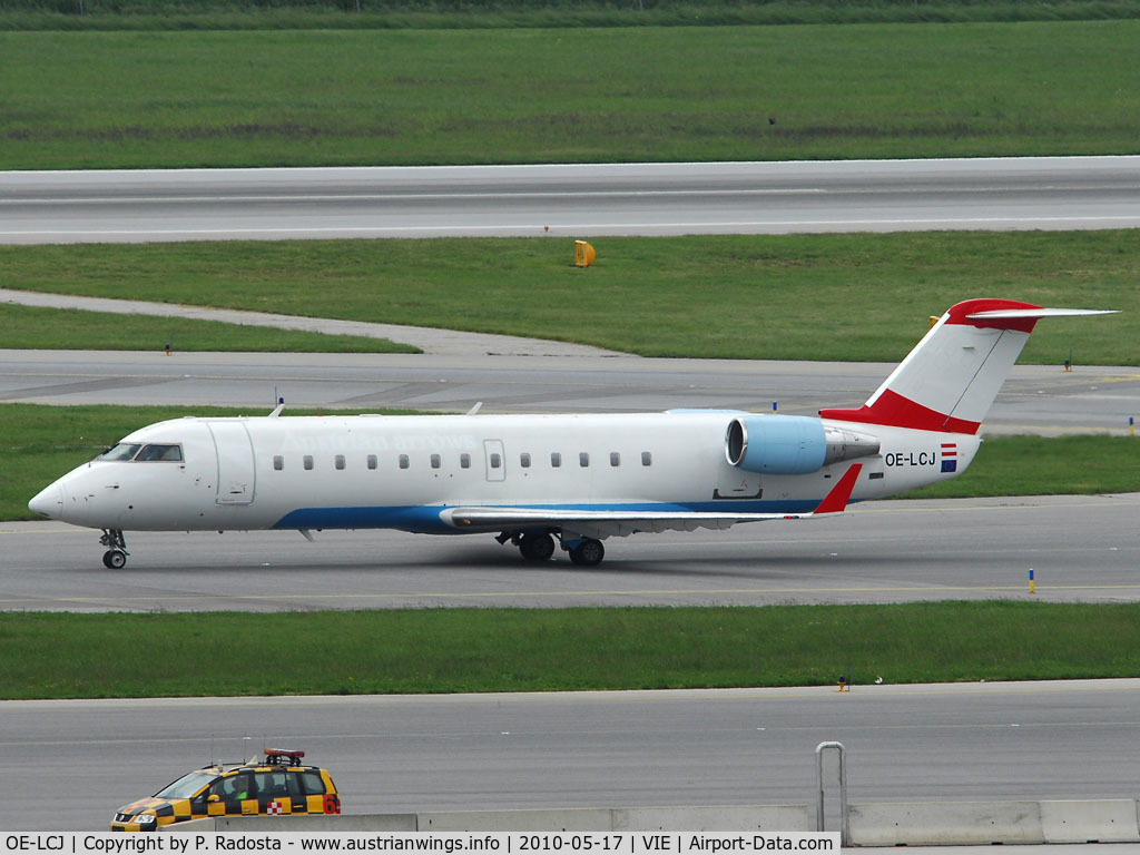 OE-LCJ, 1996 Canadair CRJ-200LR (CL-600-2B19) C/N 7142, Departing from VIE to LJU where it probably will become scrapped