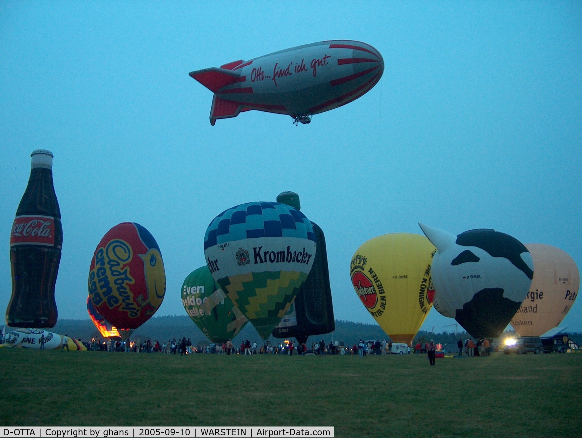 D-OTTA, 2004 Gefa-Flug AS.105 C/N 22, Above the launchfield of Warstein