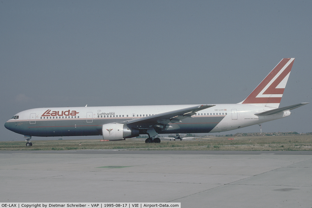 OE-LAX, 1992 Boeing 767-3Z9/ER C/N 27095, Lauda Air Boeing 767-300