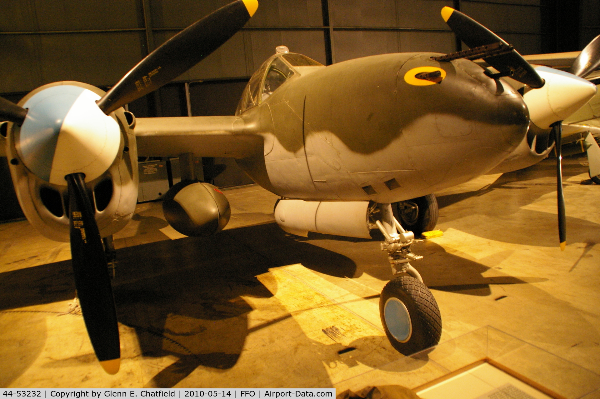 44-53232, 1944 Lockheed P-38L-5-LO Lightning C/N 422-8487, At the National Museum of the USAF.