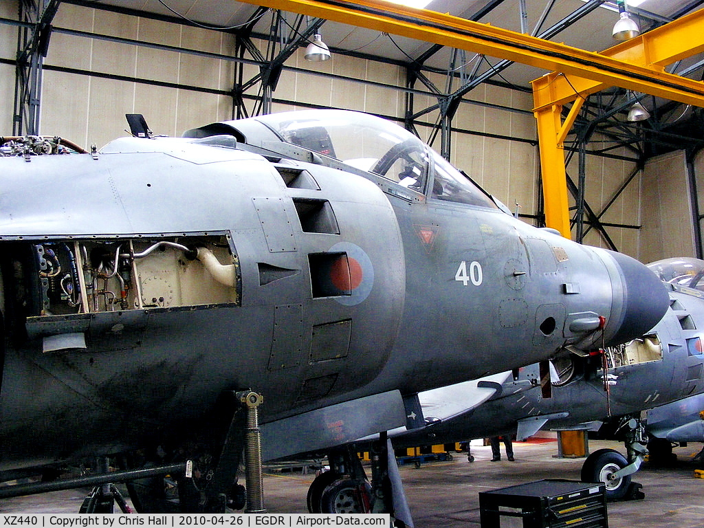 XZ440, 1979 British Aerospace Sea Harrier FRS.1 C/N 41H-912003, With the School of Flight Deck Operations at RNAS Culdrose