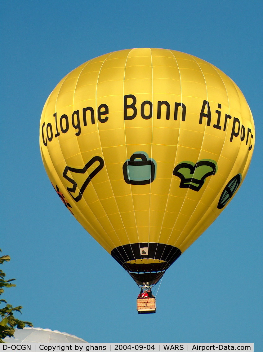 D-OCGN, 2004 Schroeder Fire Balloons G.30 C/N 1114, Cologne-Bonn Airport