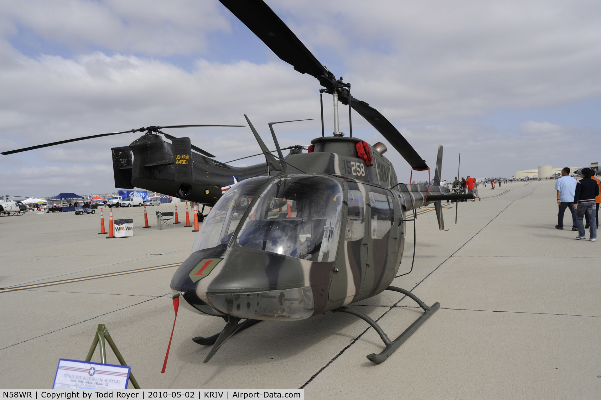 N58WR, 1971 Bell OH-58C C/N 70-15258 (40809), March Field Airfest 2010