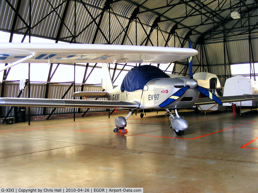 G-XIXI, 2007 Cosmik EV-97 TeamEurostar UK C/N 2938, in the GA hangar at Culdrose