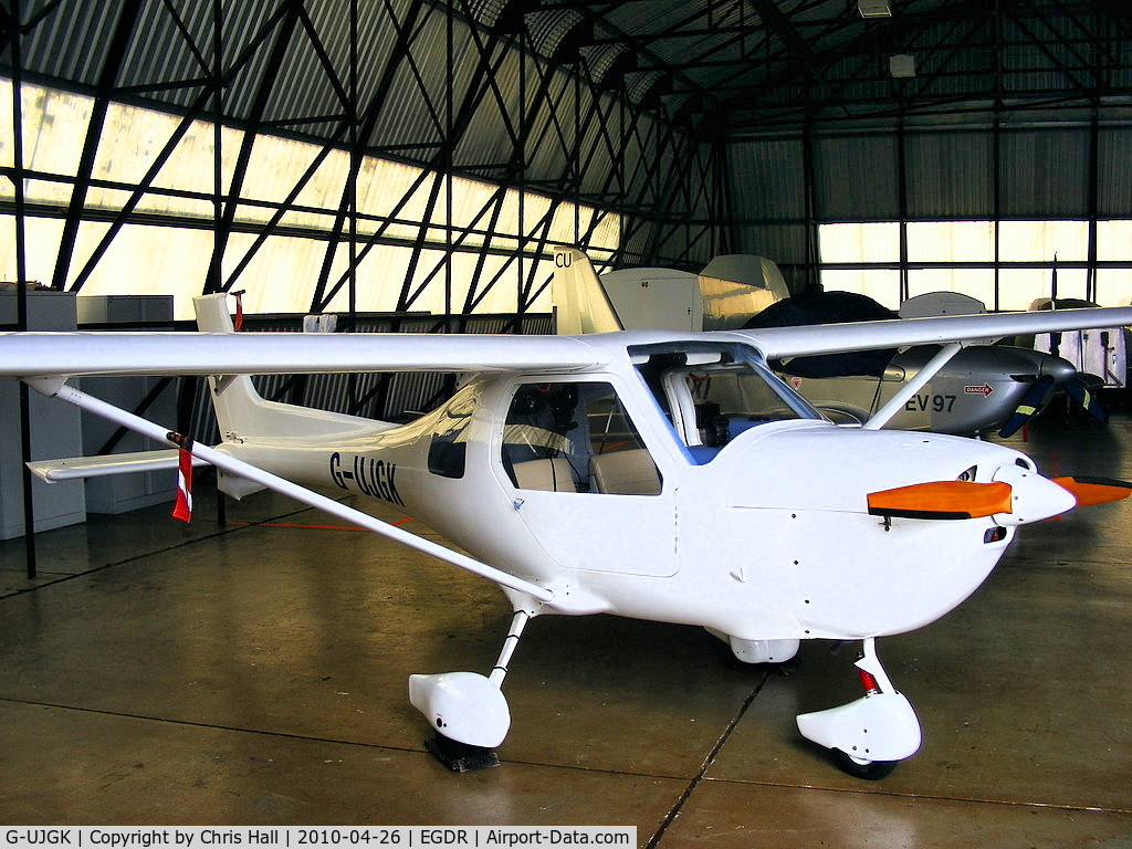 G-UJGK, 2001 Jabiru UL-450 C/N PFA 274A-13558, in the GA hangar at Culdrose