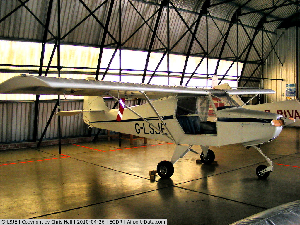 G-LSJE, 2008 Reality Escapade Jabiru (3) C/N BMAA/HB/486, Escapade Jabiru 3 in the GA hangar at Culdrose