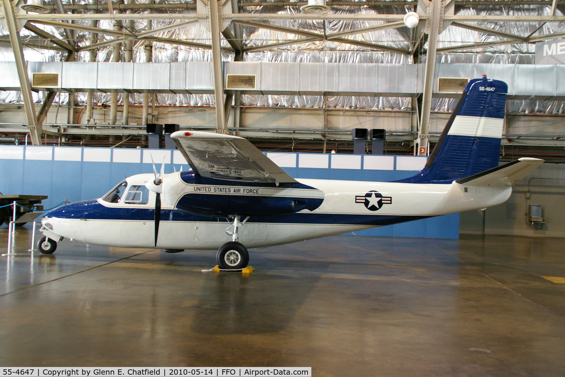 55-4647, 1955 Aero Commander U-4B (L-26C) C/N 680-315-10, At the National Museum of the USAF
