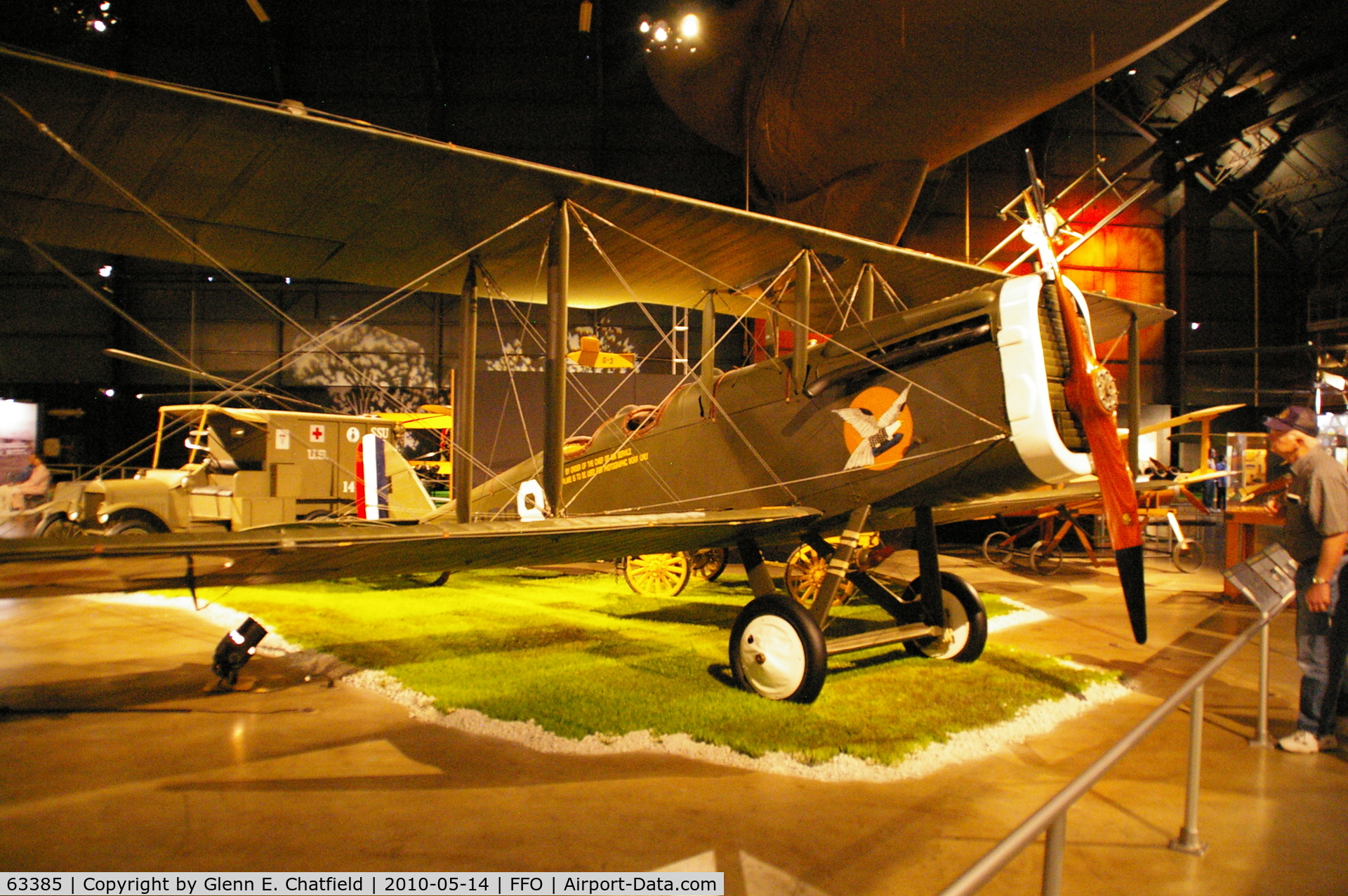 63385, Airco DH4B C/N Not found 63385, DH-4B reproduction at the National Museum of the U.S. Air Force marked as one in 12th Aero Squadron in 1920 