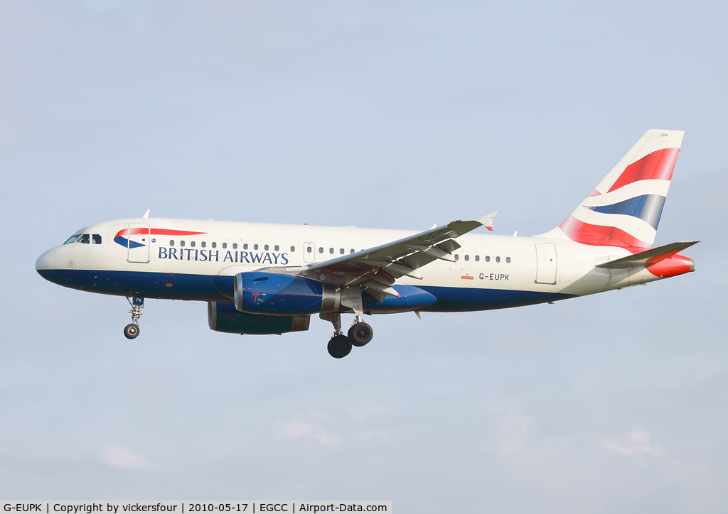 G-EUPK, 2000 Airbus A319-131 C/N 1236, British Airways