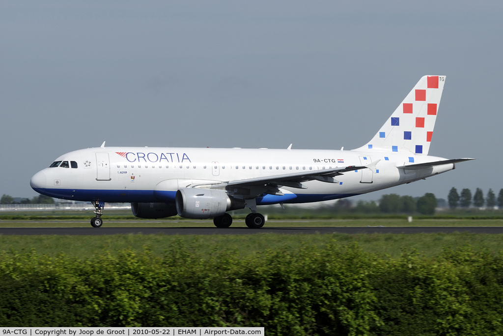 9A-CTG, 1998 Airbus A319-112 C/N 767, new colors for Croatia Airlines
