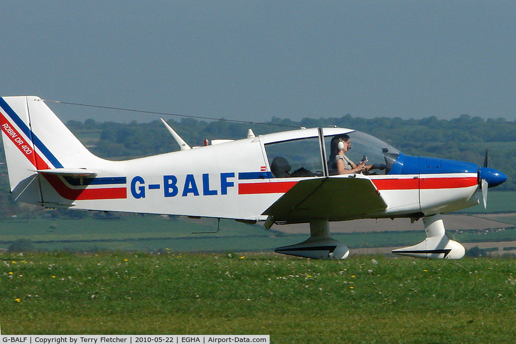 G-BALF, 1972 Robin DR-400-140 Earl Major C/N 772, at Compton Abbas on 2010 French Connection Fly-In Day