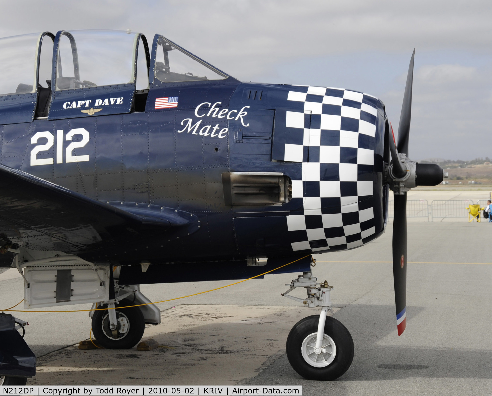 N212DP, 1949 North American T-28A Trojan C/N 159-128, March Field Airfest 2010