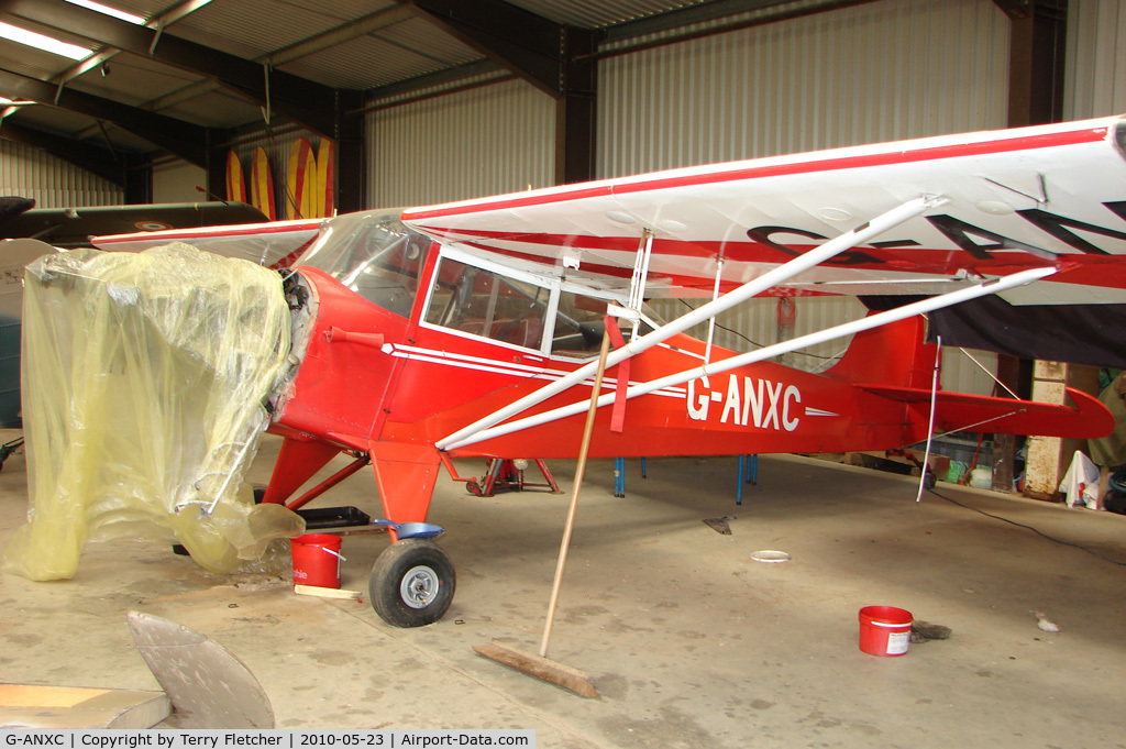 G-ANXC, 1953 Auster J-5R Alpine C/N 3135, 1953 Auster Aircraft Ltd AUSTER J5R at Eggesford