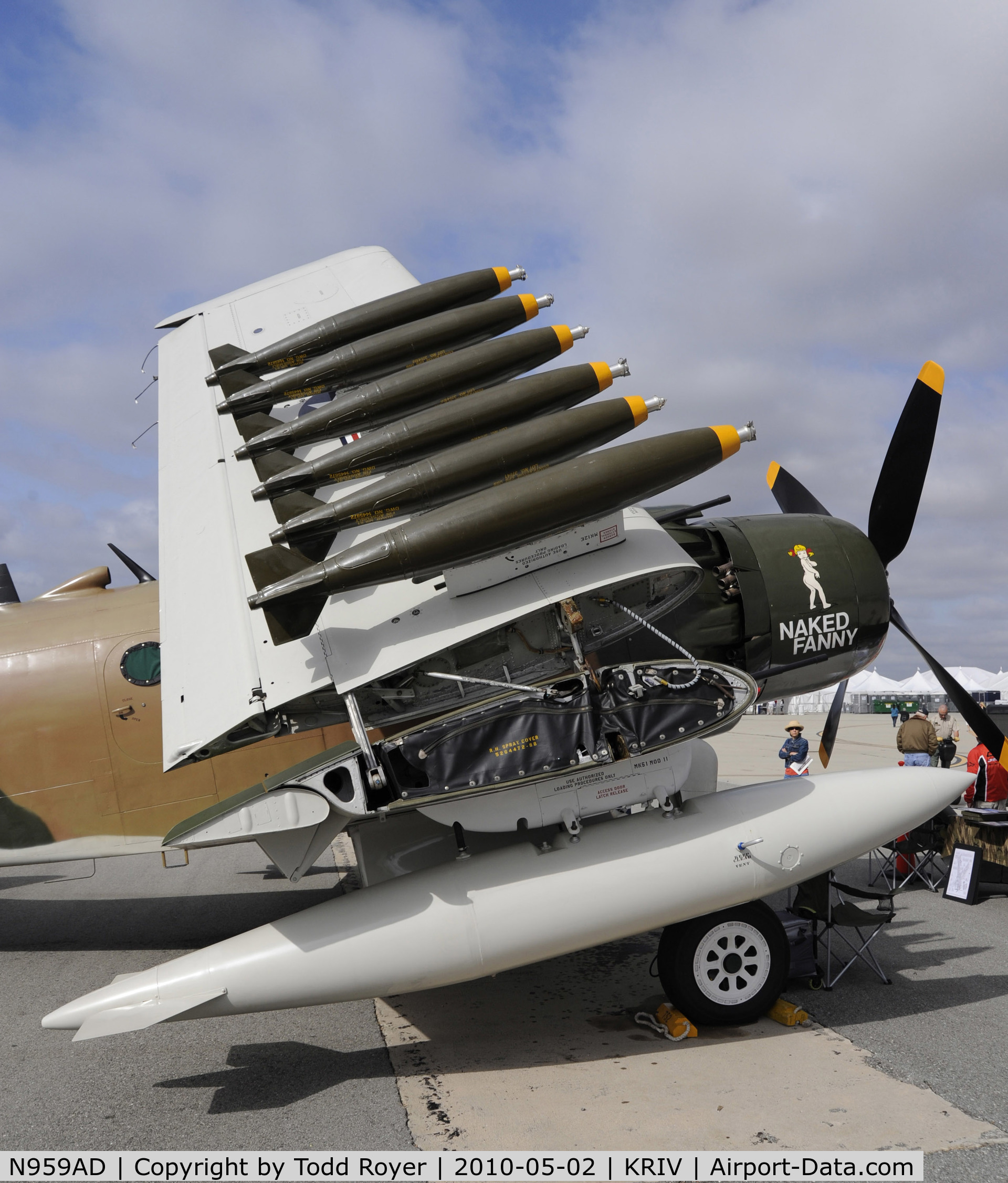 N959AD, Douglas A-1D Skyraider (AD-4NA) C/N 7759, March Field Airfest 2010