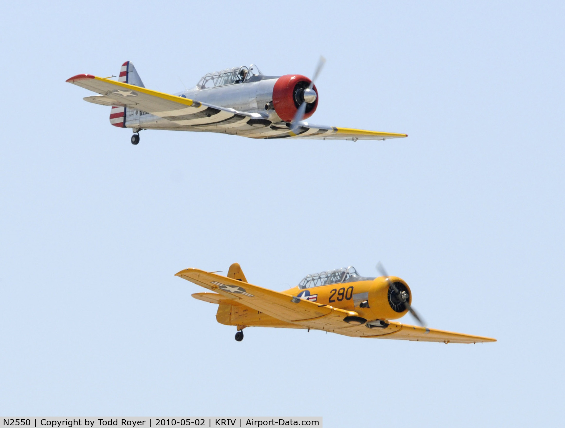 N2550, 1985 North American SNJ-5 Texan C/N 43683, March Field Airfest 2010