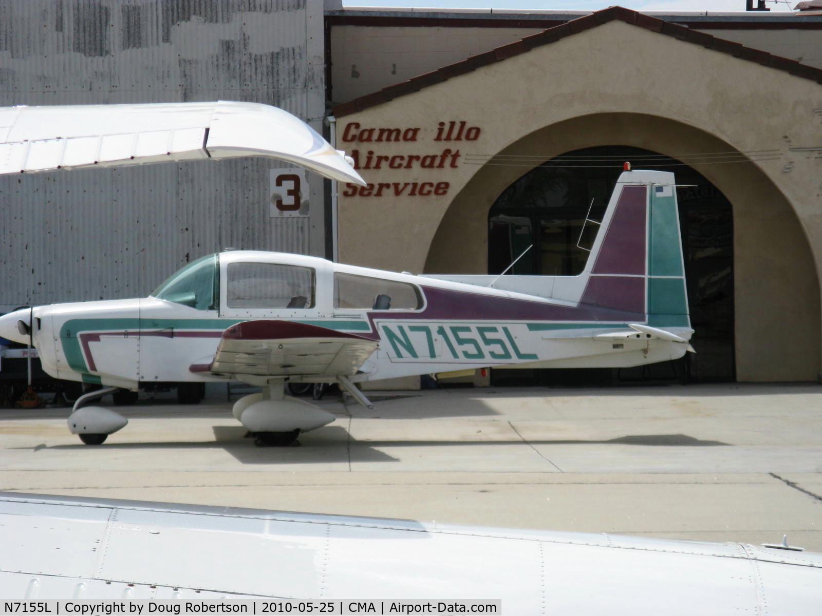 N7155L, 1973 Grumman American AA-5 Traveler C/N AA5-0455, 1973 Grumman American AA-5 TRAVELER, Lycoming O-320-150 Hp