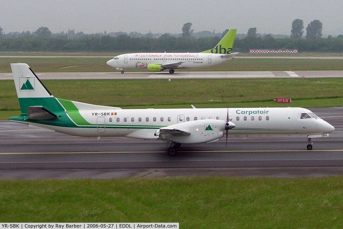 YR-SBK, 1996 Saab 2000 C/N 2000-033, SAAB 2000 [033] (Carpatair) Dusseldorf~D 27/05/2006. Taxiing out for departure.