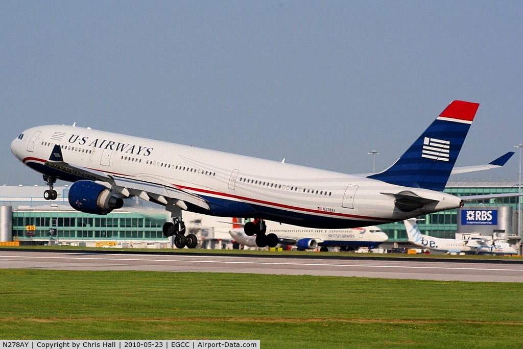 N278AY, 2001 Airbus A330-323 C/N 0388, US Airways