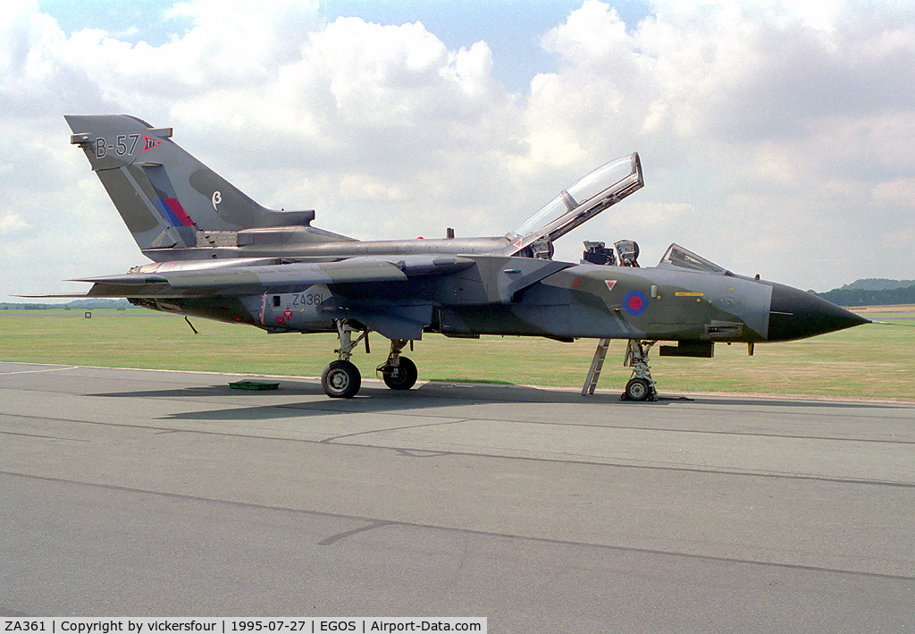 ZA361, 1981 Panavia Tornado GR.1 C/N 042/BS011/3022, Royal Air Force Tornado GR1 (BS011). Operated by TTTE, coded 'B-57'.