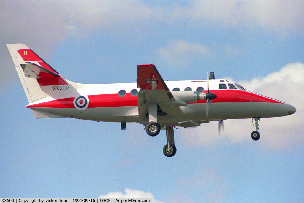 XX500, 1976 Scottish Aviation HP-137 Jetstream T.1 C/N 426, Royal Air Force. Operated by 6 FTS, coded 'H'.