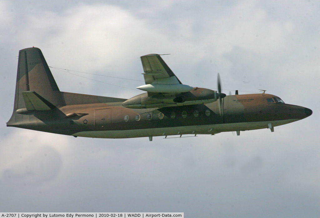 A-2707, 1976 Fokker F-27-400M Troopship C/N 10544, Indonesian Air Force