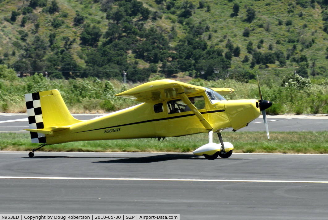 N953ED, 2008 Murphy Elite C/N 639E, 2008 Hirsty MURPHY ELITE, a second generation REBEL, Experimental class, landing roll Rwy 22