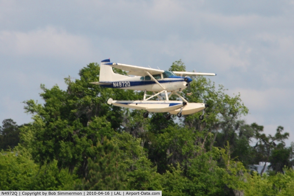 N4972Q, 1978 Cessna A185F Skywagon 185 C/N 18503591, Arriving at Lakeland, Florida during Sun N Fun 2010.