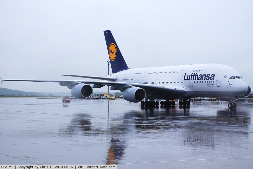 D-AIMA, 2010 Airbus A380-841 C/N 038, Lufthansa pilot training - from STR!