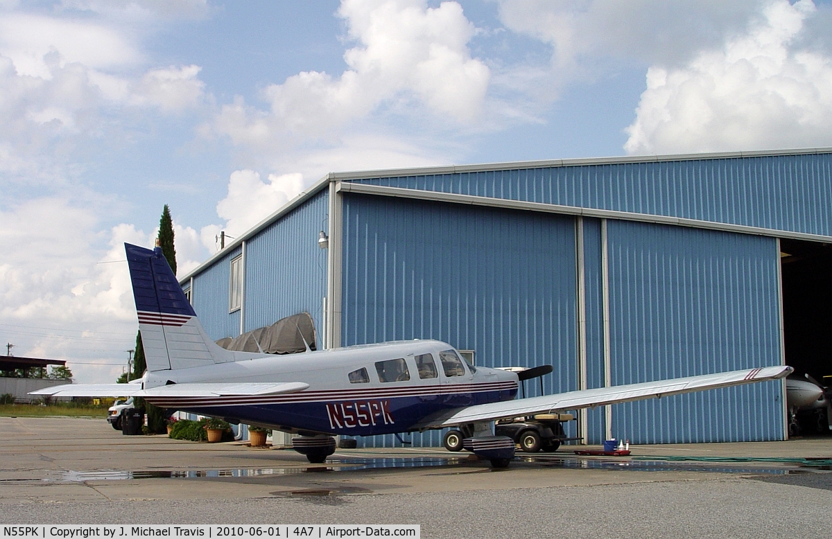 N55PK, Piper PA-32-301 Saratoga C/N 32-8206029, N55PK at 4A7