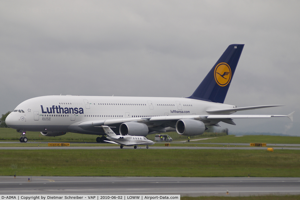 D-AIMA, 2010 Airbus A380-841 C/N 038, Lufthansa Airbus A380