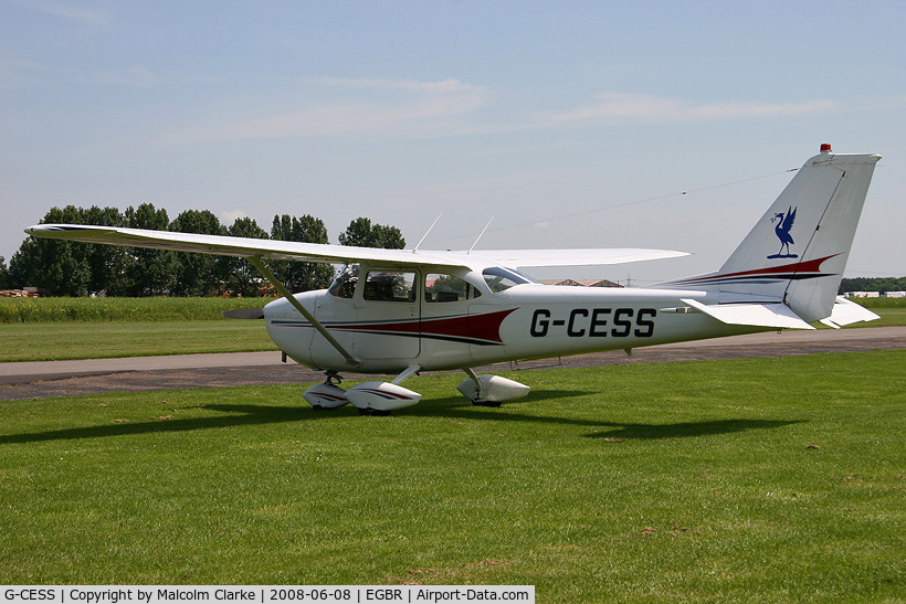 G-CESS, 1965 Reims F172G Skyhawk C/N 0181, Reims F172G Skyhawk at Breighton Airfield in 2008.