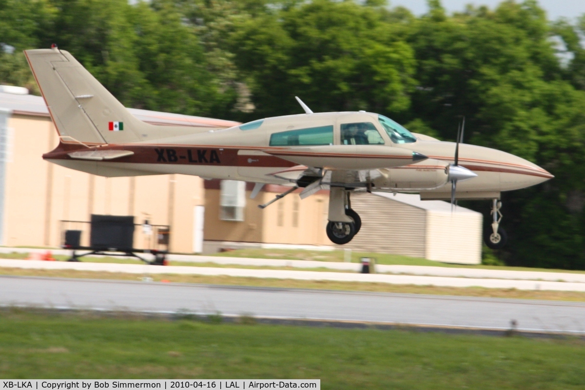 XB-LKA, 1979 Cessna T310R C/N 310R1599, Arriving at Lakeland, Florida during Sun N Fun 2010.