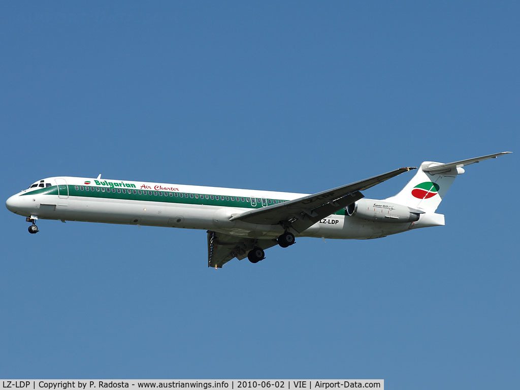 LZ-LDP, 1990 McDonnell Douglas MD-82 (DC-9-82) C/N 49973, Alitalia Colors and 