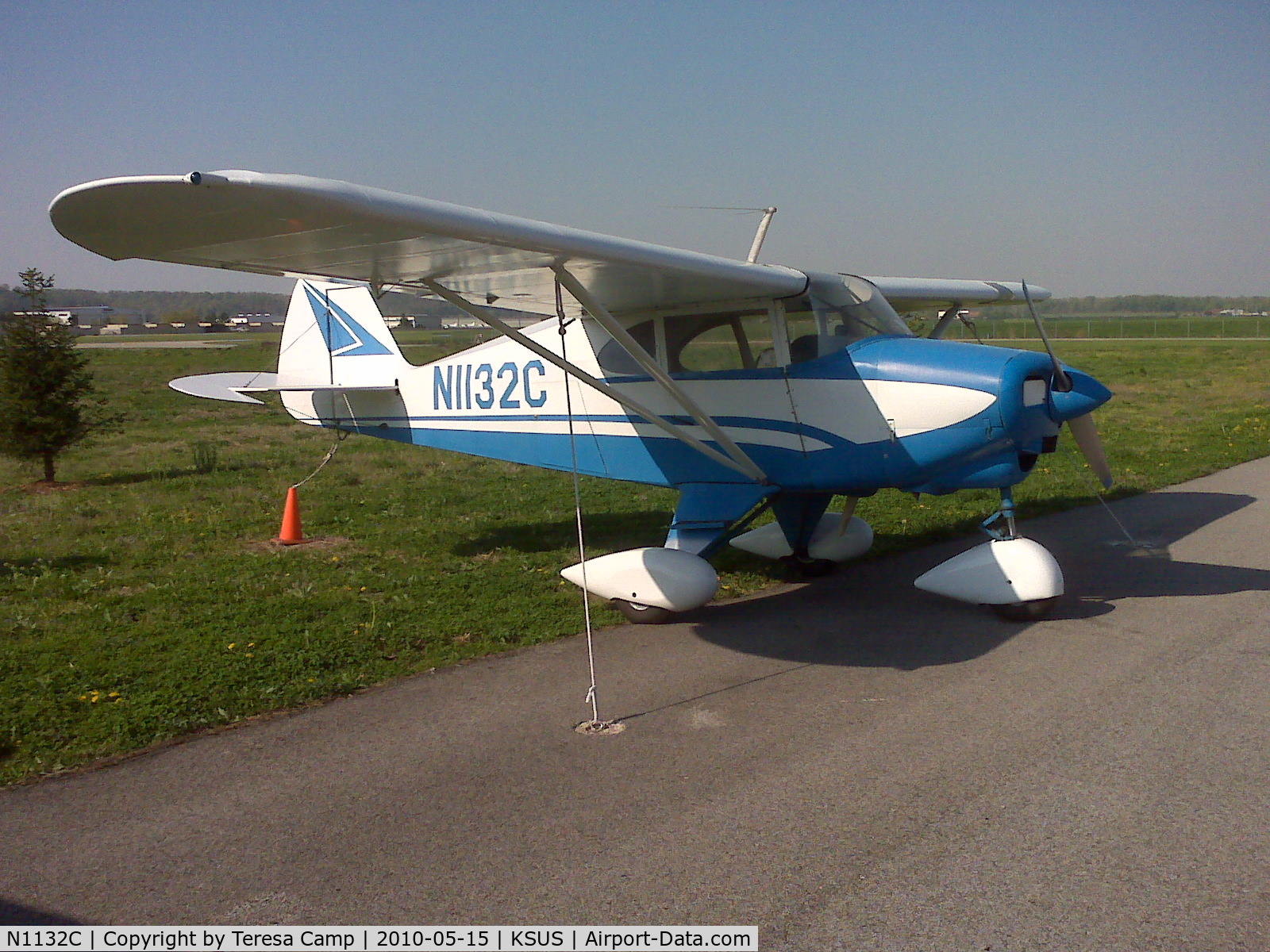 N1132C, 1953 Piper PA-22-135 Tri-Pacer C/N 22-969, This plane was donated to Wings of Hope and will be flown in the 2010 Air Race Classic.