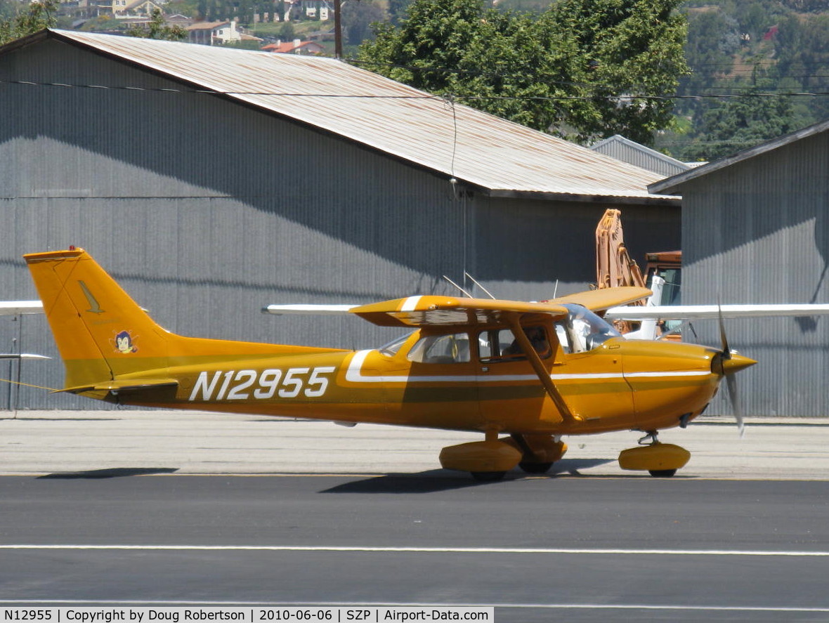 N12955, 1973 Cessna 172M C/N 17262400, 1973 Cessna 172M, Lycoming O-320-E2A 150 Hp, taxi