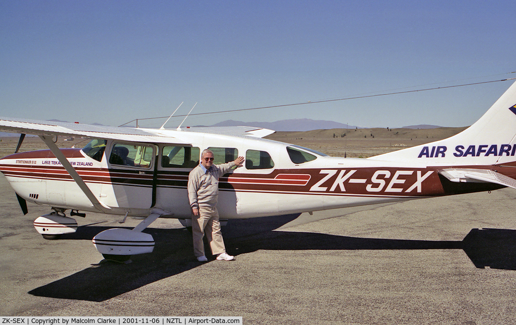 ZK-SEX, 1980 Cessna T207A C/N 20700609, Cessna T207A at Lake Tekapo Airport in 2001.