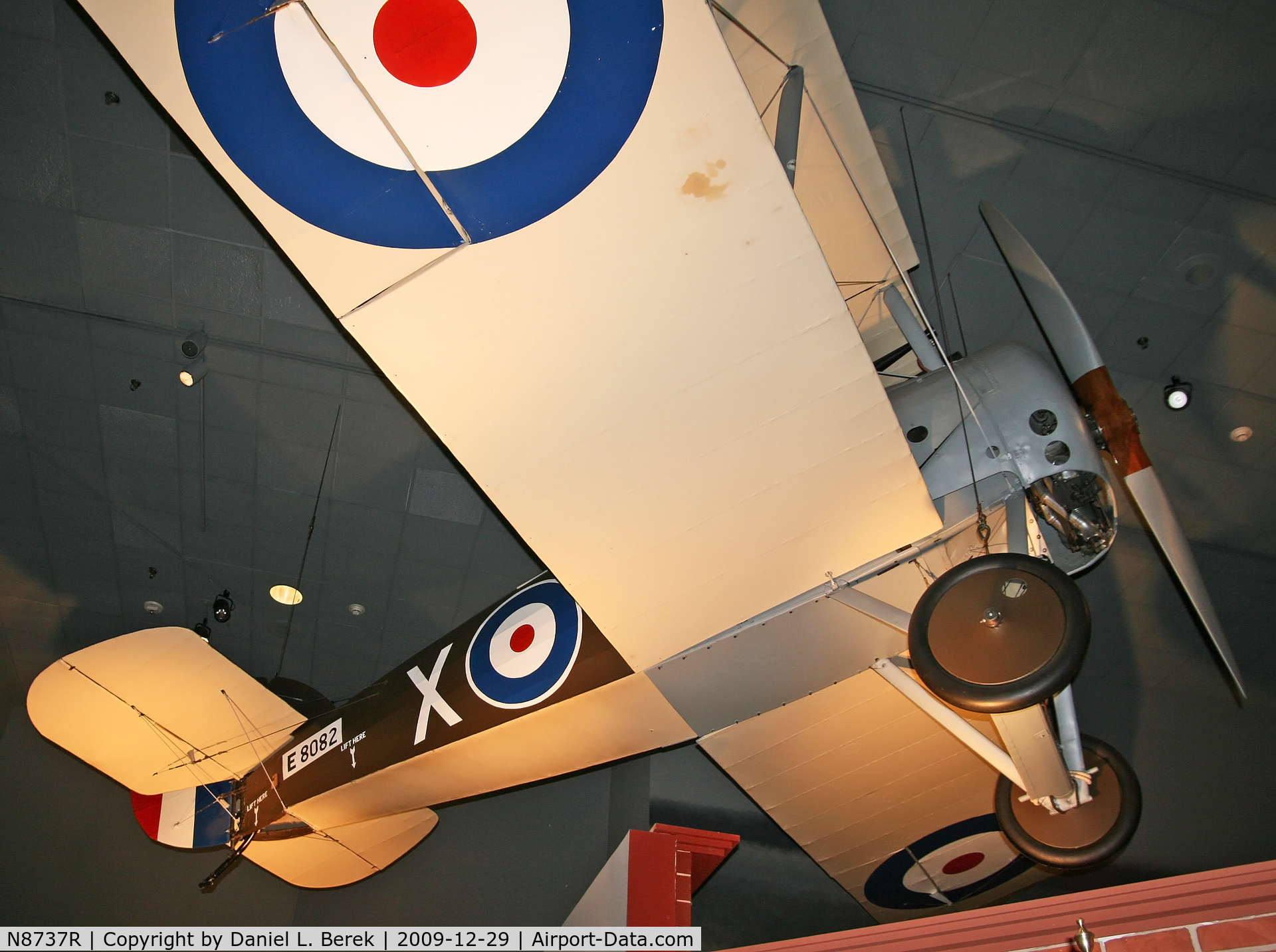 N8737R, 1963 Sopwith Snipe 7F1 Replica C/N 9262C, This genuine Sopwith Snipe was part of Cole Palen's original purchase of aircraft when he resided near Roosevelt Field, LI.  Cole Palen restored the aircraft and flew it at Old Rhinebeck Aerodrome for a number of years. Upon his death in 1993, he bequeste